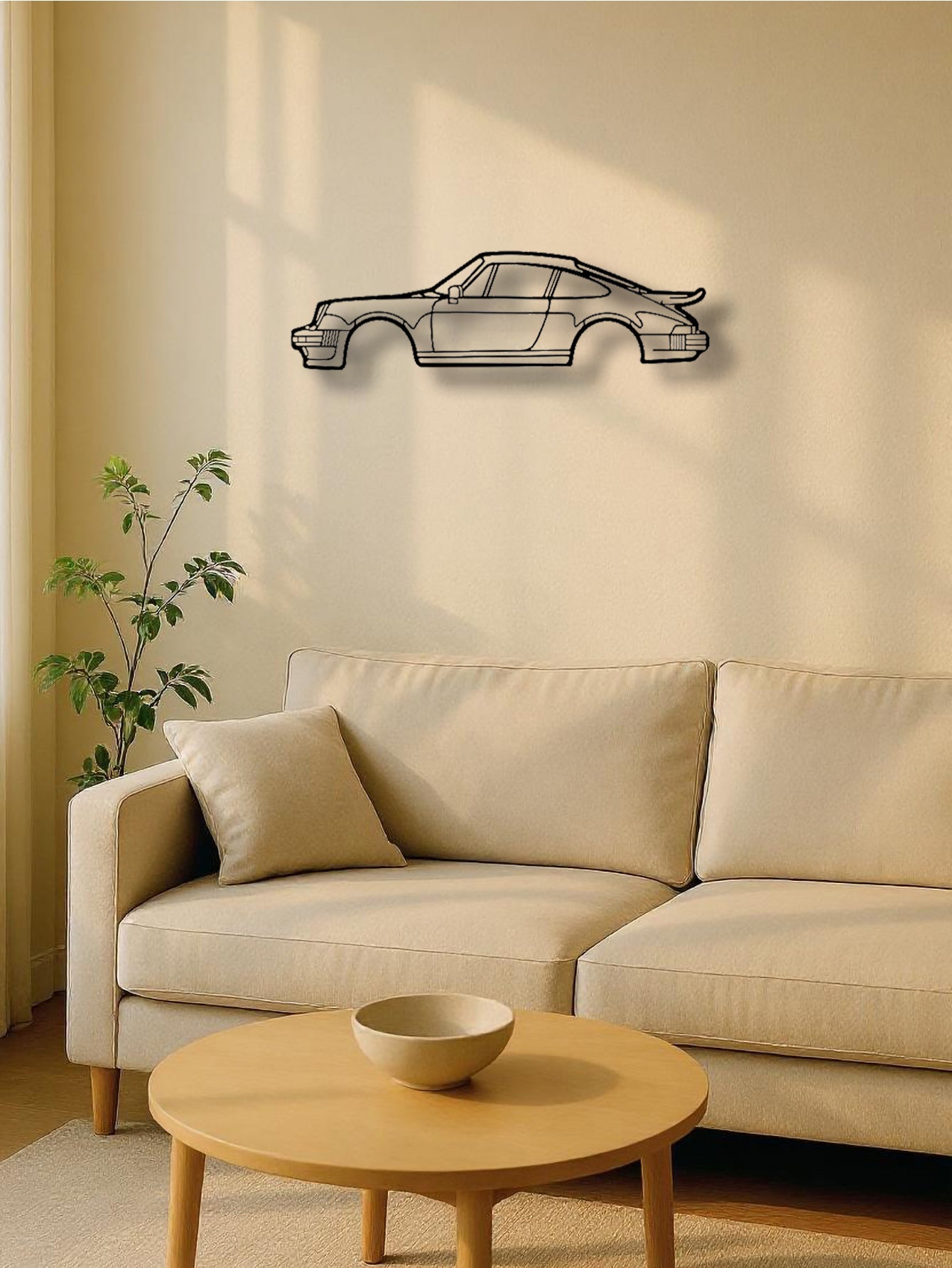 metal sports car wall art.....