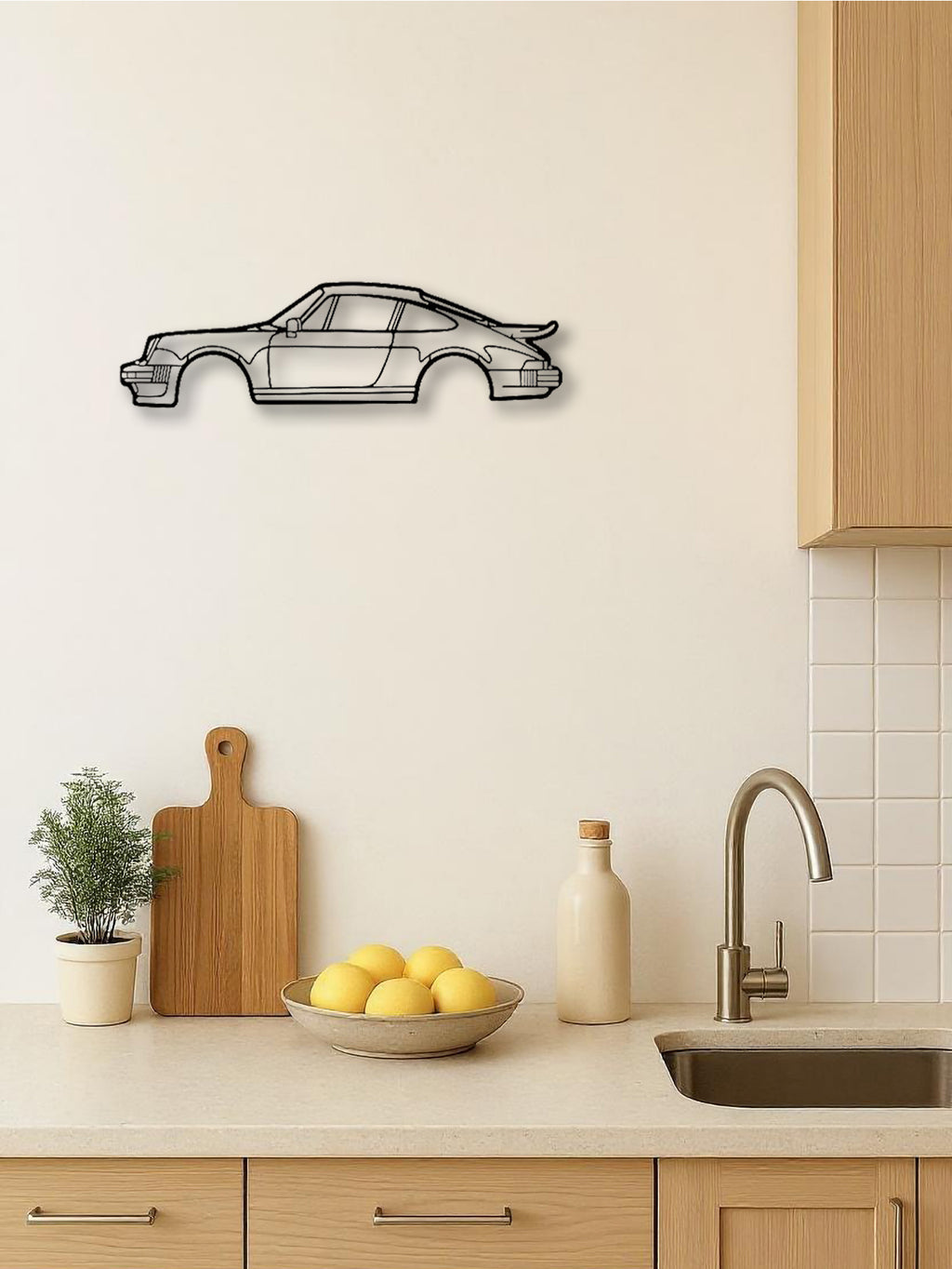metal sports car wall art