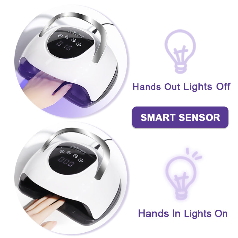 UV nail lamp with timers