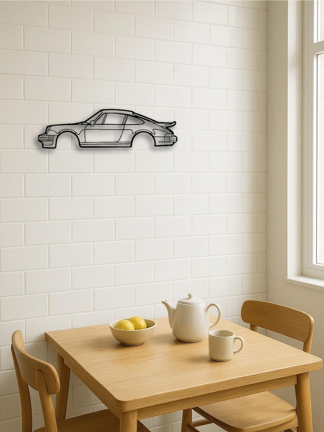 metal sports car wall art