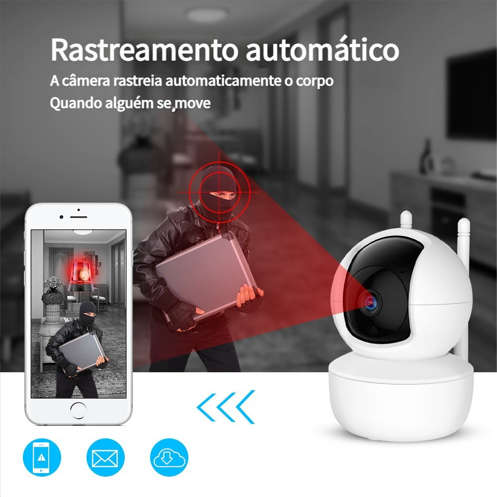 Yoosee Panoramic IP Security Camera Lamp Wifi 1080p Spy Camera White