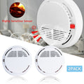Smoke Alarm Detector Fire Gas Alarm Detector With Battery Photoelectric Sensor Alert Warning