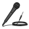 1Pc Handheld Wired Microphone Cardioid Dynamic Vocal Mic With On Off Button 13ft Cable 6.35 Mm Jack For Speaker Karaoke Ampilifier Mixer Professional Studio Live Performance
