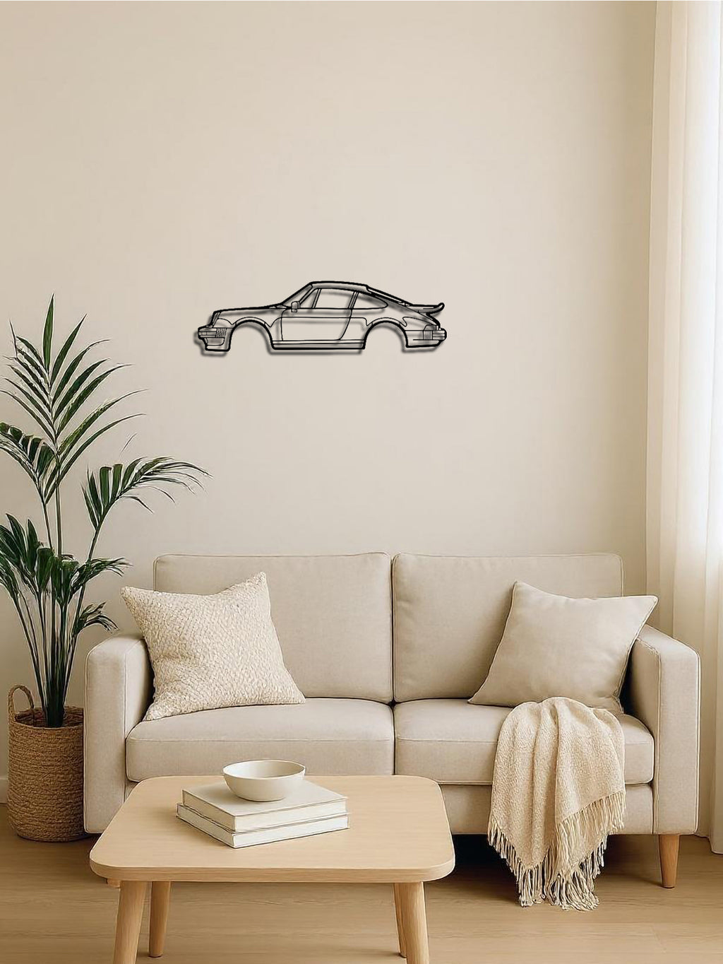 metal sports car wall art.....
